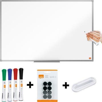 Nobo Essence Magnetisch Whiteboard Set 90x60cm, Nieuw