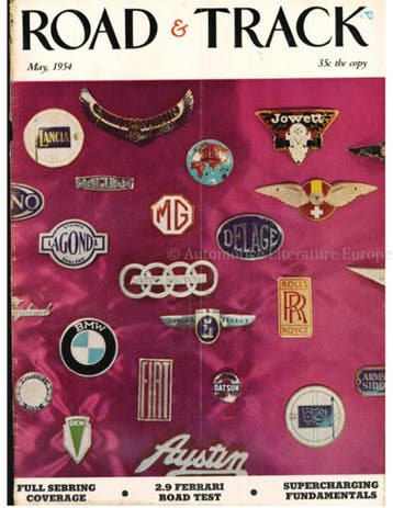 1954 ROAD AND TRACK MAGAZINE MEI ENGELS, Nieuw, Author