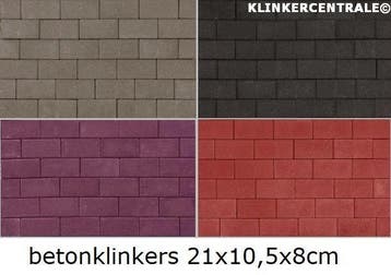 NIEUWE betonklinkers keiformaat grijs zwart/antra rood paars, Verzenden, Klinkers, Nieuw, 10 m² of meer
