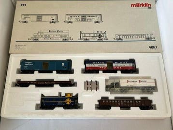 Märklin H0 - 4863 - Modeltrein goederenwagonset (5) -, Hobby en Vrije tijd, Modeltreinen | H0, Nieuw