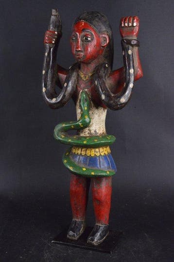 Standbeeld van Mami-Wata - Gouro - Ivoorkust, Antiek en Kunst