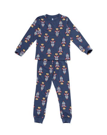 HEMA Kinderpyjama raket donkerblauw, Verzenden, Nieuw