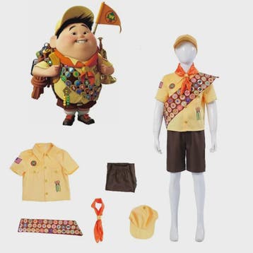 Russell Kostuum Jongen - Up Film Personage Cosplay Outfit, Verzenden, Nieuw