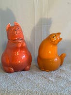 Sanoma & Jan Kruis - Beeldje - Cats (2) - Keramiek