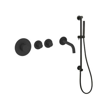 Sani Royal Pro Inbouw Badkraan Mat Zwart, Nieuw