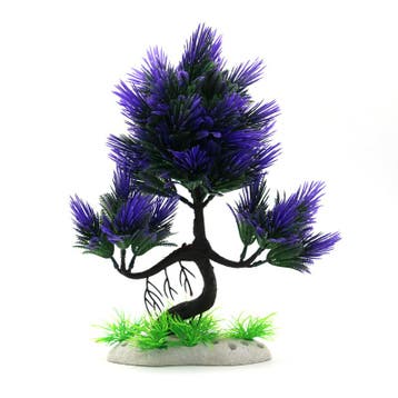 Bonsaiboom paars 28cm / Aquariumdecoratie As-257, Verzenden, Nieuw, Gevuld zeewateraquarium