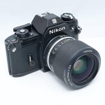 Nikon EM with Series E Zoom 36-72mm f/3.5 Ai-S lens Analoge, Audio, Tv en Foto, Fotocamera's Analoog, Nieuw
