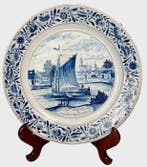 Schotel - Aardewerk, Delfts blauw - D. Rees,, Antiek en Kunst