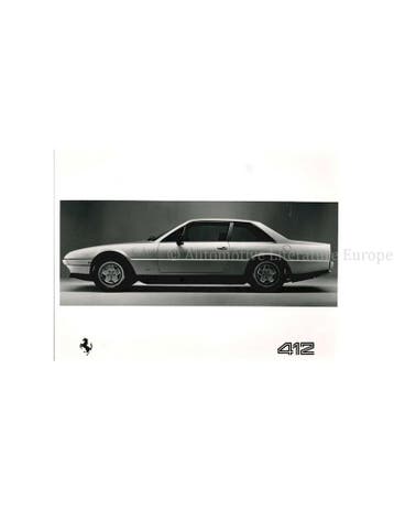 1985 FERRARI 412 PERSMAP FRANS 353/85, Nieuw, Ferrari, Author