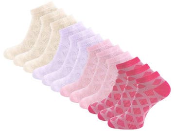 12 paar Zachte Dames sneakersokken - Soft Mix - Diamond, Kleding | Dames, Verzenden, Nieuw