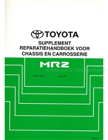 2000 TOYOTA MR2 CHASSIS & CAROSSERIE (SUPPLEMENT)