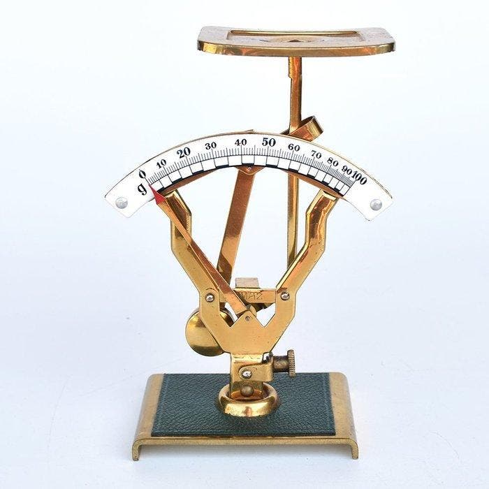 Jacob Maul - Balans of weegschaal - Messing - Art Deco, Antiek en Kunst, Kunst | Designobjecten