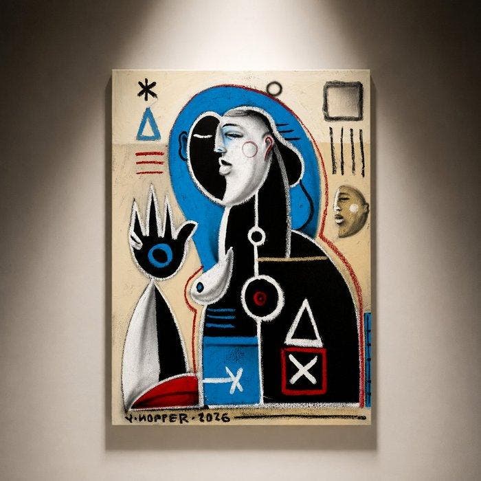 Jone Hopper - Le Songe, Antiek en Kunst, Kunst | Schilderijen | Modern