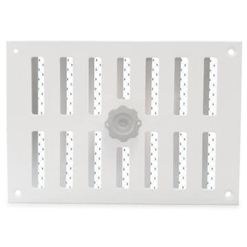 Aluminium afsluitbaar schuifrooster opbouw 215 x 150mm - WIT, Verzenden, Nieuw