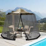 2dekans | Verstelbaar muggennet voor parasols van 250-300, Tuin en Terras, Partytenten, Ophalen of Verzenden, Zo goed als nieuw
