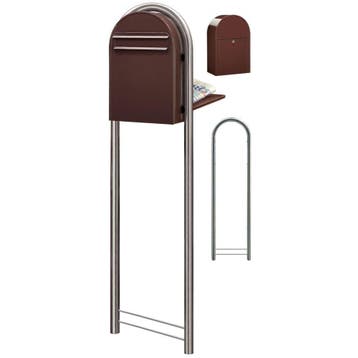 Brievenbus Bobi Classic B (back) - donkerbruin, Verzenden, Nieuw