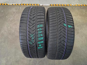 275/45/20 110V*RSC PIRELLI WINTERBANDEN 6,3MM PROFIEL 2X, Ophalen, Gebruikt, 275 mm, Winterbanden