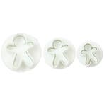Wilton Plunger Cutter Gingerbread Man Set/3, Verzenden, Nieuw