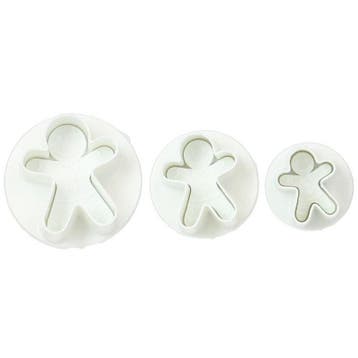 Wilton Plunger Cutter Gingerbread Man Set/3, Verzenden, Nieuw