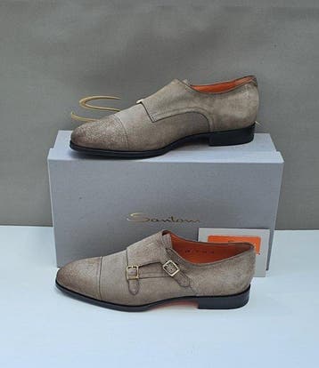 Santoni - Platte schoenen - Maat: EU 43.5, Kleding | Heren, Nieuw