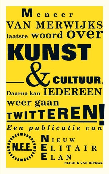 Meneer Van Merwijks laatste woord over kunst en cultuur, Verzenden, Gelezen, Jeroen van Merwijk