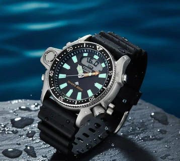Citizen - Citizen Promaster Aqualand Black Dial - JP200008E, Nieuw
