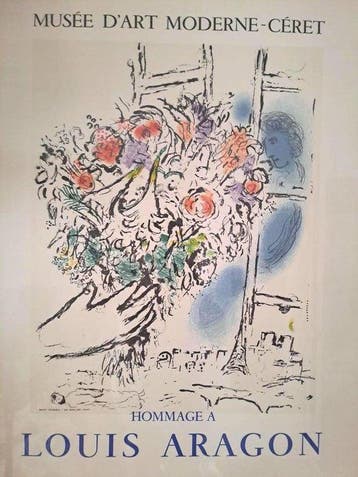 Marc Chagall (1887-1985) - Homenaje a Louis Aragon