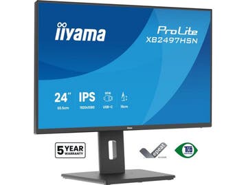 iiyama ProLite XB2497HSN-B1 - 24 inch IPS Monitor - USB-C, Computers en Software, Monitoren, Verzenden, Zo goed als nieuw, Iiyama