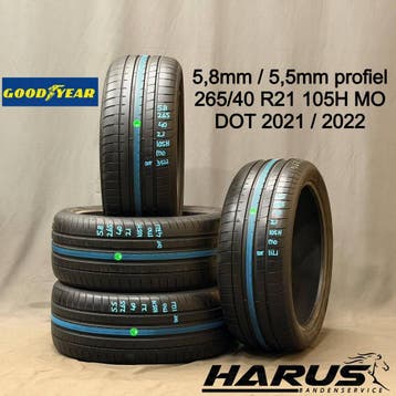 265/40/21 105H MO Goodyear zomerbanden 5,8/5,5mm profiel 4X, Gebruikt, 265 mm, Band(en), Personenwagen