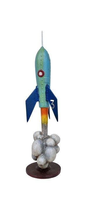 Beeldje - Rocket - IJzer