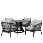 Arezzo Pasadena low dining tuinset 140xH69 cm 5 delig, Ophalen of Verzenden, Nieuw