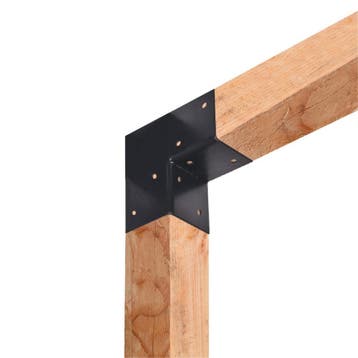 Pergola Hoekverbinding 90 Graden Zwart Voor 12 x 12 cm, Doe-het-zelf en Verbouw, IJzerwaren en Bevestigingsmiddelen, Verzenden