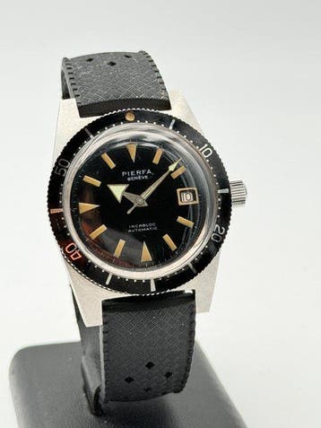 pierfra - diver steel swiss made 20 atmos automatic swiss, Nieuw