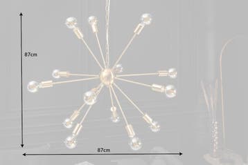 Hanglamp SPUTNIK 85 cm 14 armen goud - 41108, Ophalen of Verzenden, Nieuw
