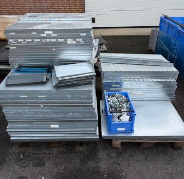 Bosal magazijnstelling 117 legborden complete partij, Ophalen, Gebruikt