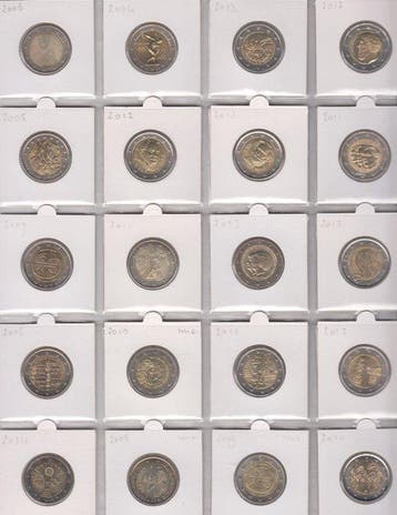 Europa. 2 Euro 2004/2014 (20 coins) (Zonder minimumprijs)