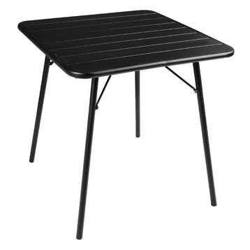 Bolero vierkante stalen tafel zwart 70cm, Verzenden, Nieuw in verpakking