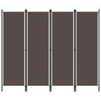 vidaXL Kamerscherm met 4 panelen 200x180 cm antraciet, Verzenden, Nieuw