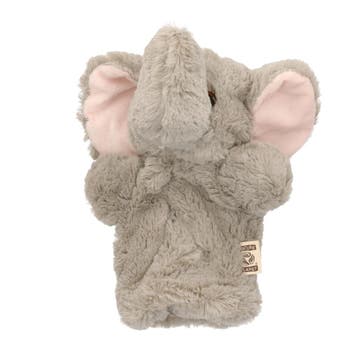 Olifant pluche handpop 22 cm | Zachte knuffel, Verzenden, Nieuw