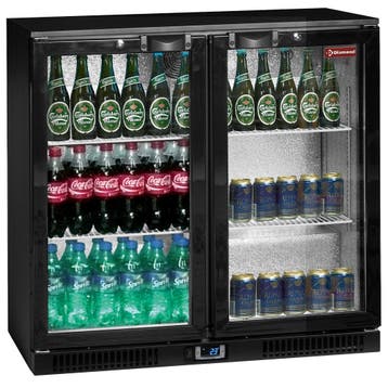 Flessenkoeler geventileerd "Back Bar" 2 draaideuren, Verzenden, Nieuw in verpakking, Koelen en Vriezen
