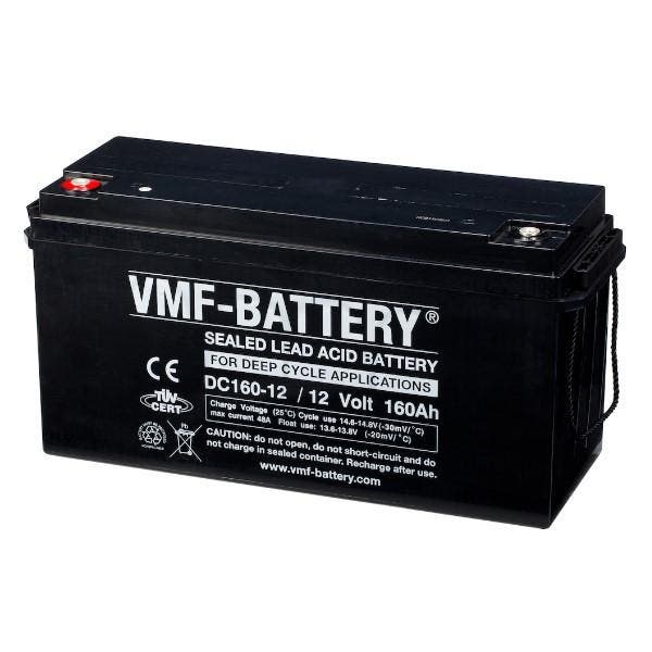 VMF DC160-12 AGM Deep Cycle accu 12V, 160 Ah, T5, origineel, Watersport en Boten, Bootonderdelen, Verzenden
