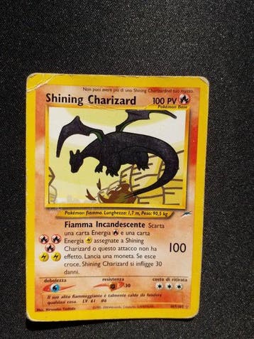 Pokémon - 1 Card - Shining Charizard 107/105 Secret rare,, Nieuw