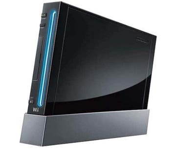 Wii Console Zwart (2e Model) (Wii Spelcomputers), Spelcomputers en Games, Spelcomputers | Nintendo Wii, Ophalen of Verzenden, Zo goed als nieuw