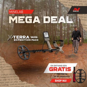 Minelab X-TERRA Elite Expedition Pack, Hobby en Vrije tijd, Metaaldetectors, Nieuw, Meer dan 30 cm, Minelab, Instelbare gevoeligheid