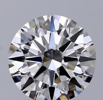 1 pcs Diamant (Natuurlijk) - 0.50 ct - Rond - D (kleurloos), Nieuw