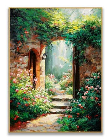 Stefano - Garden Gate in Bloom, Antiek en Kunst