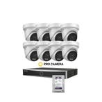 Hikvision Hybrid Colorvu 8x 8MP 2.8mm  3.0 + 8CH NVR + 2 TB, Verzenden, Nieuw, Buitencamera