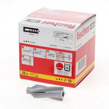 OUTLET Fischer Gasbetonplug kunststof GB 10, Ophalen of Verzenden, Nieuw