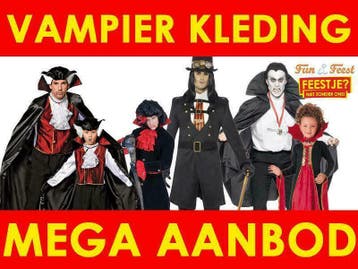 Vampier kostuum - Halloween vampieren kleding en accesoires!, Ophalen of Verzenden, Nieuw, Halloween, Kleding