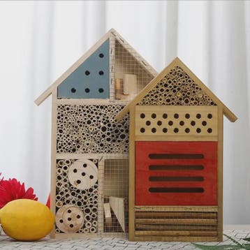 Handgemaakt Houten Bijenhotel voor Tuin - Habitat voor Insec